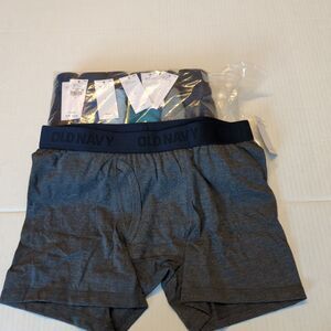 Old Navy Boys Underwear Large 7pk Boxer Brief Blue Gray Green Black